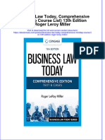 Full Download Business Law Today, Comprehensive (MindTap Course List) 13th Edition Roger Leroy Miller File PDF All Chapter On 2024