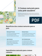 Cremes Naturais para Uma Pele Saudavel - 1