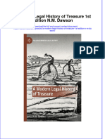 A Modern Legal History of Treasure 1st Edition N.M. Dawson Full Chapter Instant Download