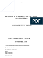 INFORME DE PLANTEAMIENTO JOVANY REYES Tejedor