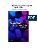 (Ebook PDF) Canadian Criminology 4th Fourth Edition Full Chapter Instant Download