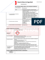 Ficha Desengrasante - Hoja de Seguridad de Sustancias Químicas Peligrosas