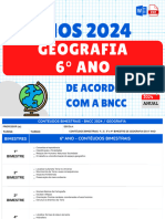 Geografia 6ano Planejamentos