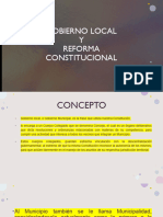 Gobierno Local y Reforma Constitucional