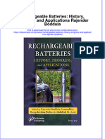 Full Download Rechargeable Batteries: History, Progress, and Applications Rajender Boddula File PDF All Chapter On 2024