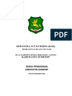 KAK KONSTRUKSI TK AL KARIMIYYAH Desa Beraji Kec. Gapura