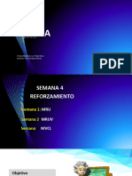 Física Sem 4 Reforzaminiento M.R.U. - M.R.U.V. - M.V.C.L.