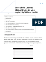 On The Ignorance of The Learned Summary, Notes and Line by Line