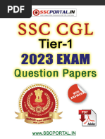 SSC CGL Tier-1 2023 Papers