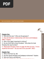 The Outsiders Chapter by Chapter Questions