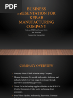 Kebab Manufacturing Company Presentation