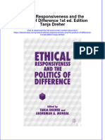 Ethical Responsiveness and The Politics of Difference 1st Ed. Edition Tanja Dreher Full Chapter Instant Download