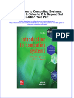 Introduction To Computing Systems: From Bits & Gates To C & Beyond 3rd Edition Yale Patt Full Chapter Instant Download