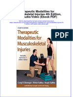 Therapeutic Modalities For Musculoskeletal Injuries 4th Edition, With Audio/Video (Ebook PDF) Full Chapter Instant Download