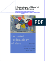 Full Download The Social Epidemiology of Sleep 1st Edition Dustin T. Duncan File PDF All Chapter On 2024