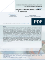 Public Policy Analysis On Plastic Waste Control in Merauke: Review of International Geographical Education