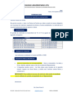 006 - Comunicado - Proceso Obligatorio de Matrícula