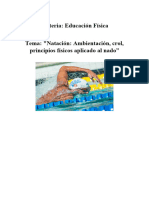 Ambientación en Natación