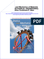 ISE Statics and Mechanics of Materials (ISE HED MECHANICAL ENGINEERING) 3rd Edition Ferdinand P. Beer Full Chapter Instant Download