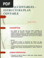 Cuentas Contables - Estructura Plan Contable: Mg. Juan Carlos Ponce