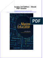 Master Educator 3rd Edition - Ebook PDF Version Full Chapter Instant Download