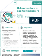 Urbanização e o Capital Financeiro: 9º ANO Aula 29 - 3º Bimestre