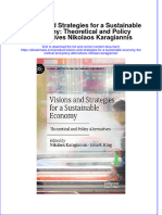 Visions and Strategies For A Sustainable Economy: Theoretical and Policy Alternatives Nikolaos Karagiannis Full Chapter Instant Download