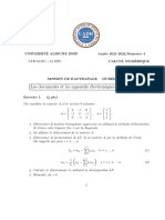 Session Rattrapage Calcul Numerique2022