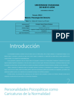 Estudio Y Valoración Jurídica de Las Personas Psicopaticas