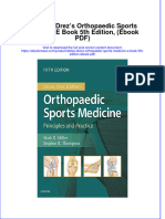 DeLee & Drez's Orthopaedic Sports Medicine E Book 5th Edition, (Ebook PDF) Full Chapter Instant Download