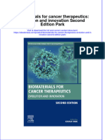 Full Download Biomaterials For Cancer Therapeutics: Evolution and Innovation Second Edition Park File PDF All Chapter On 2024