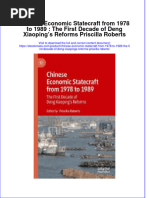 Chinese Economic Statecraft From 1978 To 1989: The First Decade of Deng Xiaoping's Reforms Priscilla Roberts Full Chapter Instant Download