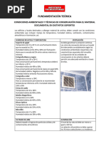 Condiciones Ambientales y Tecnicas