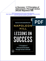 Lessons On Success: 17 Principles of Personal Achievement - Through Action & Attitude Napoleon Hill Full Chapter Instant Download