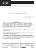 Formato Autorizacion de Uso de Denominacion o Razon Social