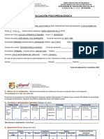 Formato Evaluacion Psicopedagogica Panchito