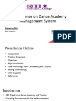 Final Defense On Dance Academy Management System: Presented by