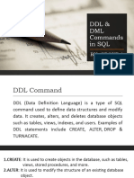 DDL & DML Commands in SQL