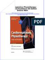 Full Download Cardiorespiratory Physiotherapy: Adults and Paediatrics 5th Edition Eleanor Main File PDF All Chapter On 2024