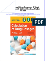 Full Download Calculation of Drug Dosages: A Work Text, 10e Tenth Edition Sheila J. Ogden RN MSN File PDF All Chapter On 2024