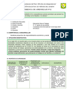 EXPERIENCIA DE APRENDIZAJE 2 EPT 3° y 4° Grado