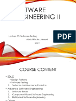 Lecture 05 Software Testing and Inspection