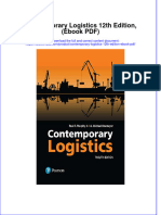 Contemporary Logistics 12th Edition, (Ebook PDF) Full Chapter Instant Download