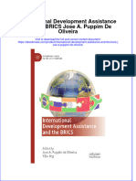 International Development Assistance and The BRICS Jose A. Puppim de Oliveira Full Chapter Instant Download