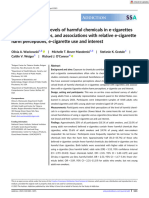 Addiction - 2023 - Wackowski - Perceptions About Levels of Harmful Chemicals in e Cigarettes Relative To Cigarettes and