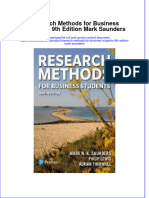 Full Download Research Methods For Business Students, 9th Edition Mark Saunders File PDF All Chapter On 2024