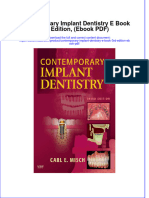 Contemporary Implant Dentistry E Book 3rd Edition, (Ebook PDF) Full Chapter Instant Download