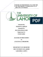 Practical Procedure of Performing TLC For The Confirmation of The Product Formation in An Organic