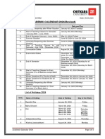 Academic Calendar 2024 - Revised