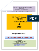 1unit III Me3791 Mts & Iot QB With Answer